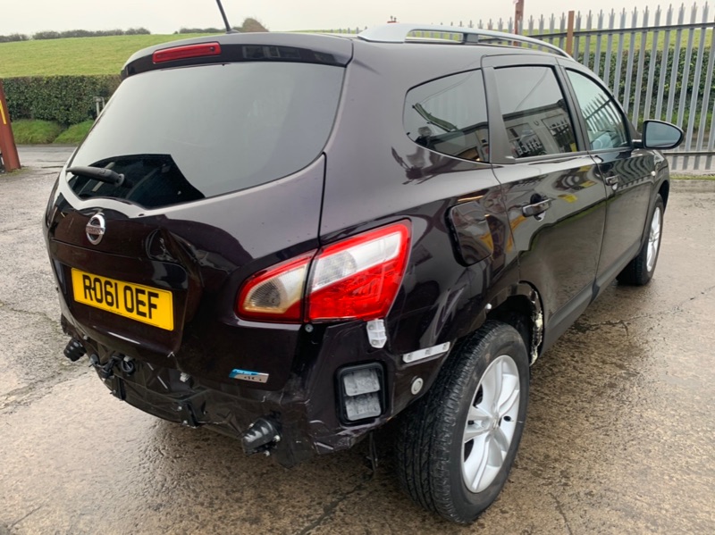 NISSAN QASHQAI Damaged Repairable Crashed Car for Sale